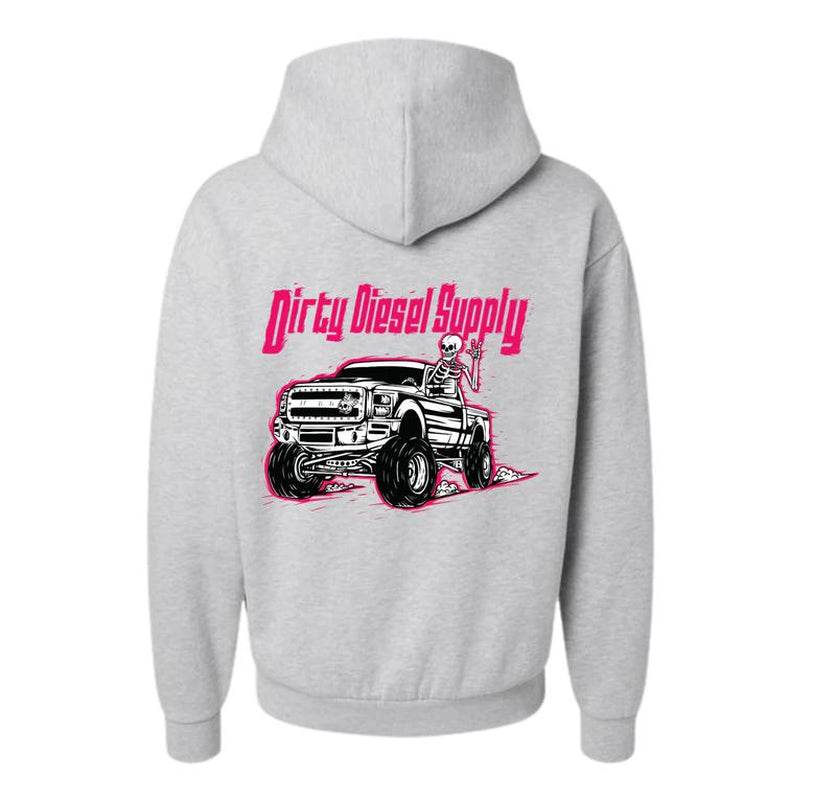 Dirty Diesel Supply 2011-2016 Ford F250 6.7 Red Powerstroke Hooded Sweatshirt - My Chroma Cart