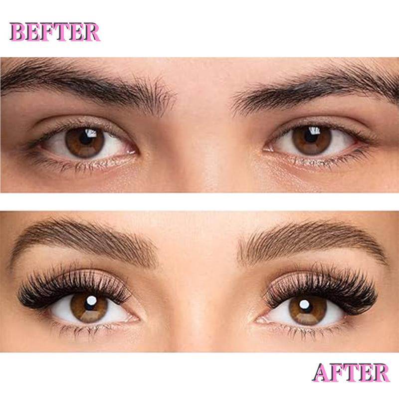 Eyelash Extension Kit 320Pcs, Eyelash Tufts Eyelash Extension Kit - D Curl 9-16Mm Mix 40D Single Eyelash Kit, DIY Personal Eyelash Cluster Kit, Eyelash Gluing & Sealing, Eyelash Extensions, Eyelash Applicator Tool for Home False Eyelash Cluster Kit - My Chroma Cart
