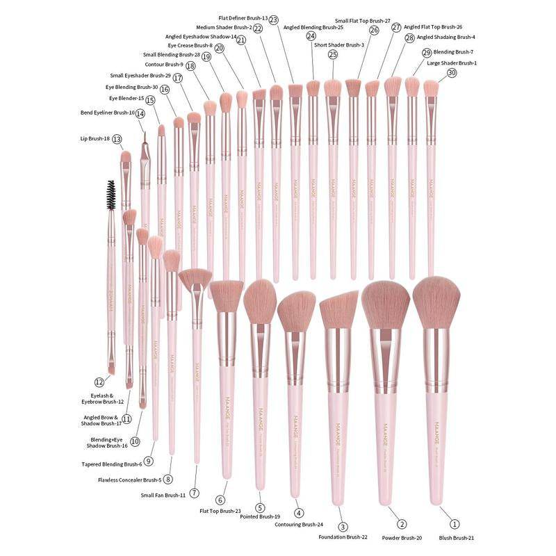 MAANGE Makeup Tool Set, 49Pcs/Set Soft Makeup Brushes, Beauty Sponge, Makeup Puffs, Face Wash Puff, Brush Cleansing Mat & Makeup Storage Bag, Makeup Tool Kit, Makeup Brush Full Set, Makeup Sponges, Cosmetic Tool - My Chroma Cart