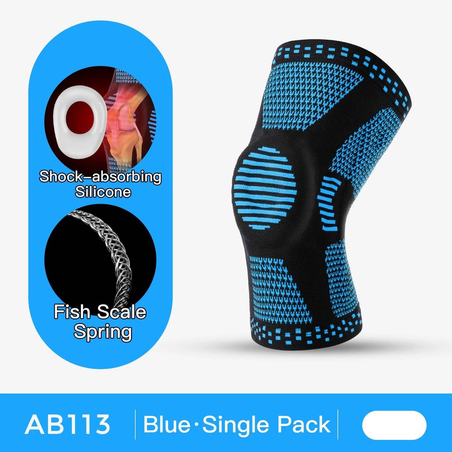 1PC Orthopedic Knee Pad Knee Brace Support Joint Pain Relif Patella Protector Adjustable Sport Kneepad Guard Meniscus Ligament - My Chroma Cart