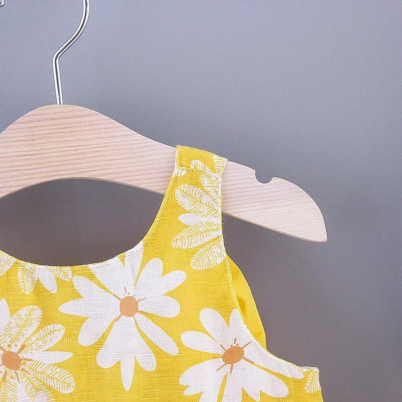 Girls Summer Floral Princess Dress