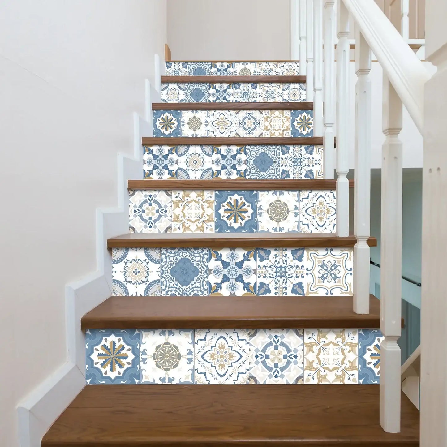 24 PCS Modern Style PVC Tile Stickers Waterproof Antifouling Self Adhesive Kitchen Bathroom Floor Art Wall Decor Decals