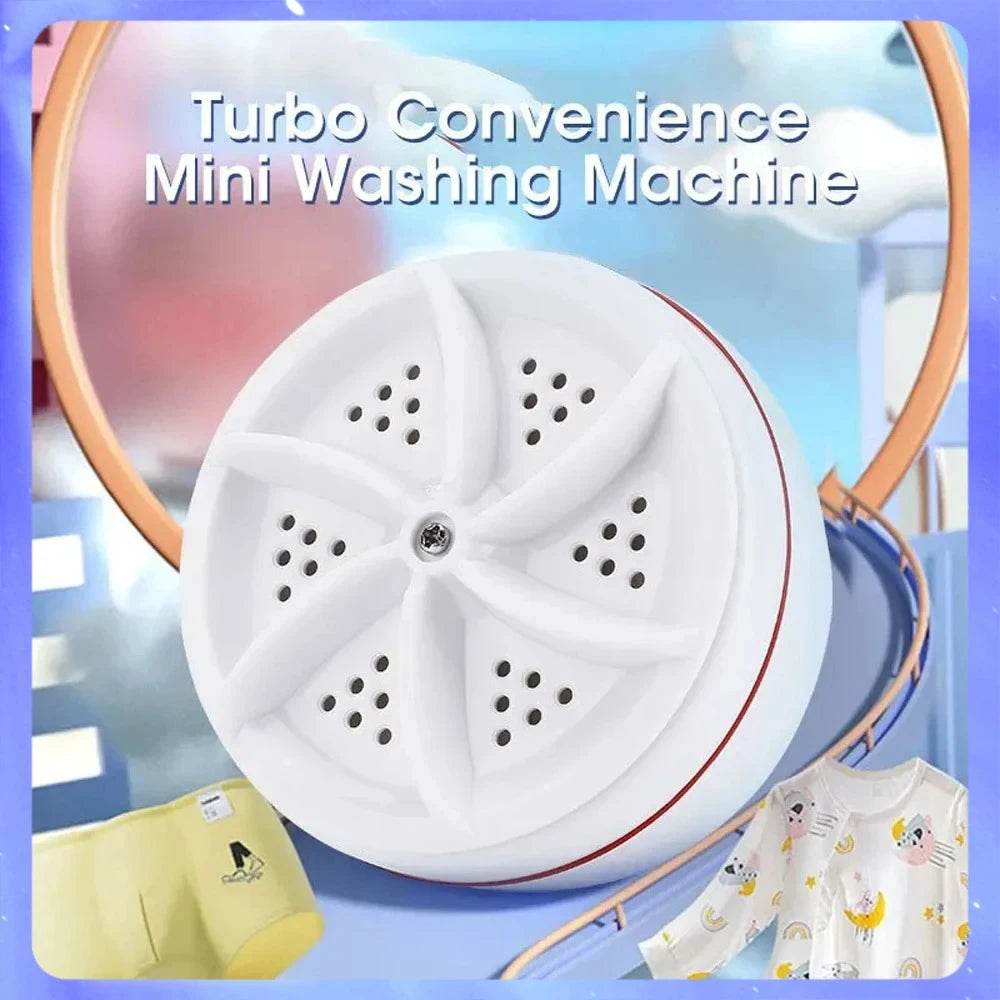 Mini Washing Machine USB Rotating Turbine Portable Washing Machine For Socks Underwear Wash Dishes For Travel Home Business Trip - My Chroma Cart
