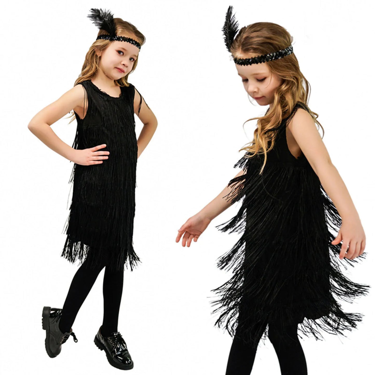 Girls Party Flapper Dance Dress