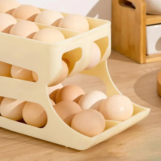 Automatic Rolling 3-Tier Egg Dispenser