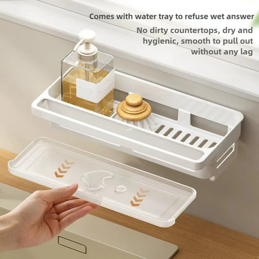 Sink Sponge Holder with Drainage Tray