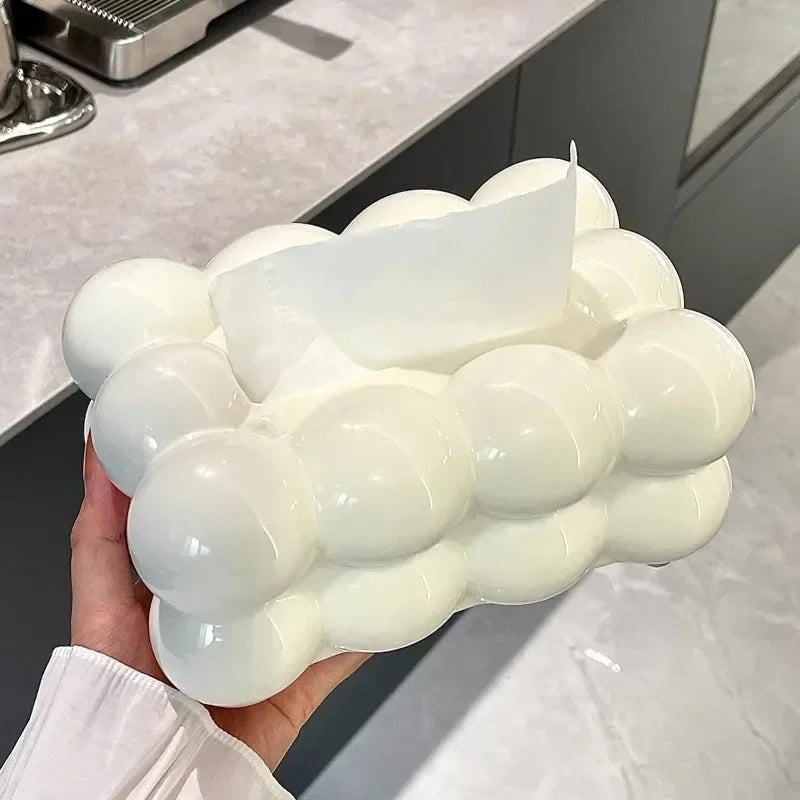 Cute Cloud Design Tissue Box Organizer for Home