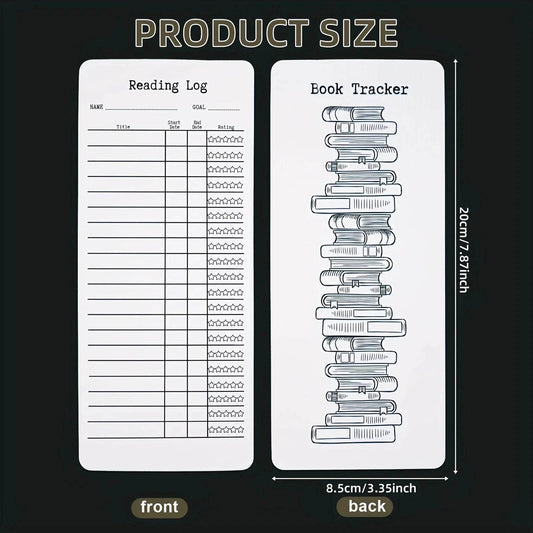 20/50 Pcs Reading List Bookmark, Blank Bookmarks, Book Accessories, DIY Bookmarks for DIY Art Projects, School Supply, Gifts Tag - My Chroma Cart