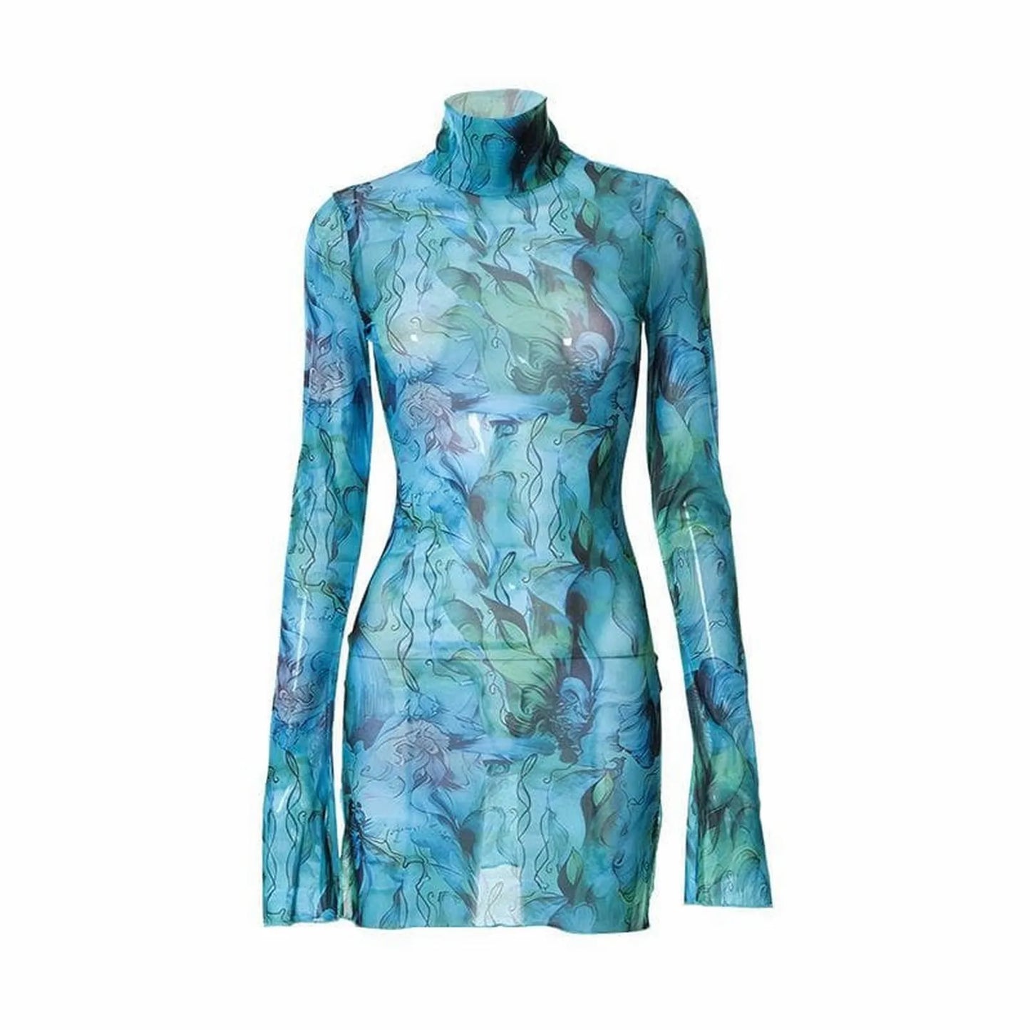 Women’s Y2K Mesh Vintage Dress