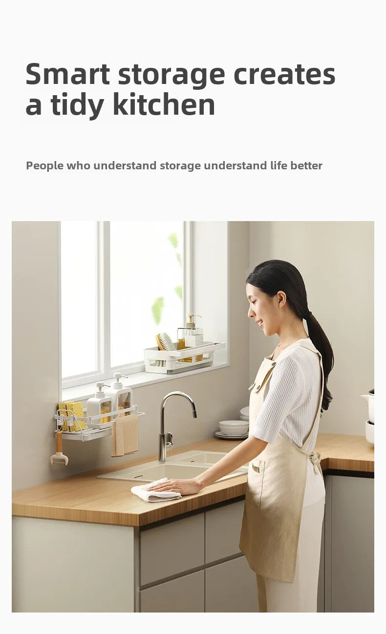 Sink Sponge Holder with Drainage Tray