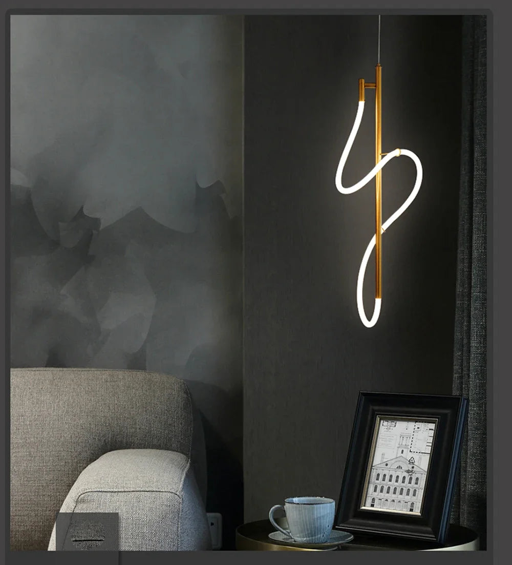 Nordic Gold LED Chandelier Dining Light