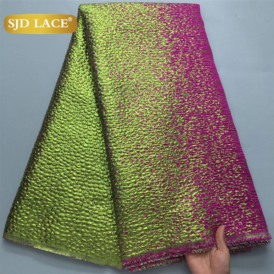 African Brocade Lace Fabric – 5 Yards