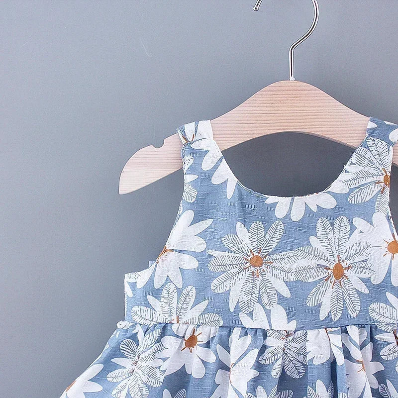 Girls Summer Floral Princess Dress