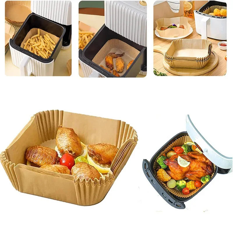 50pcs Disposable Air Fryer Paper Liners