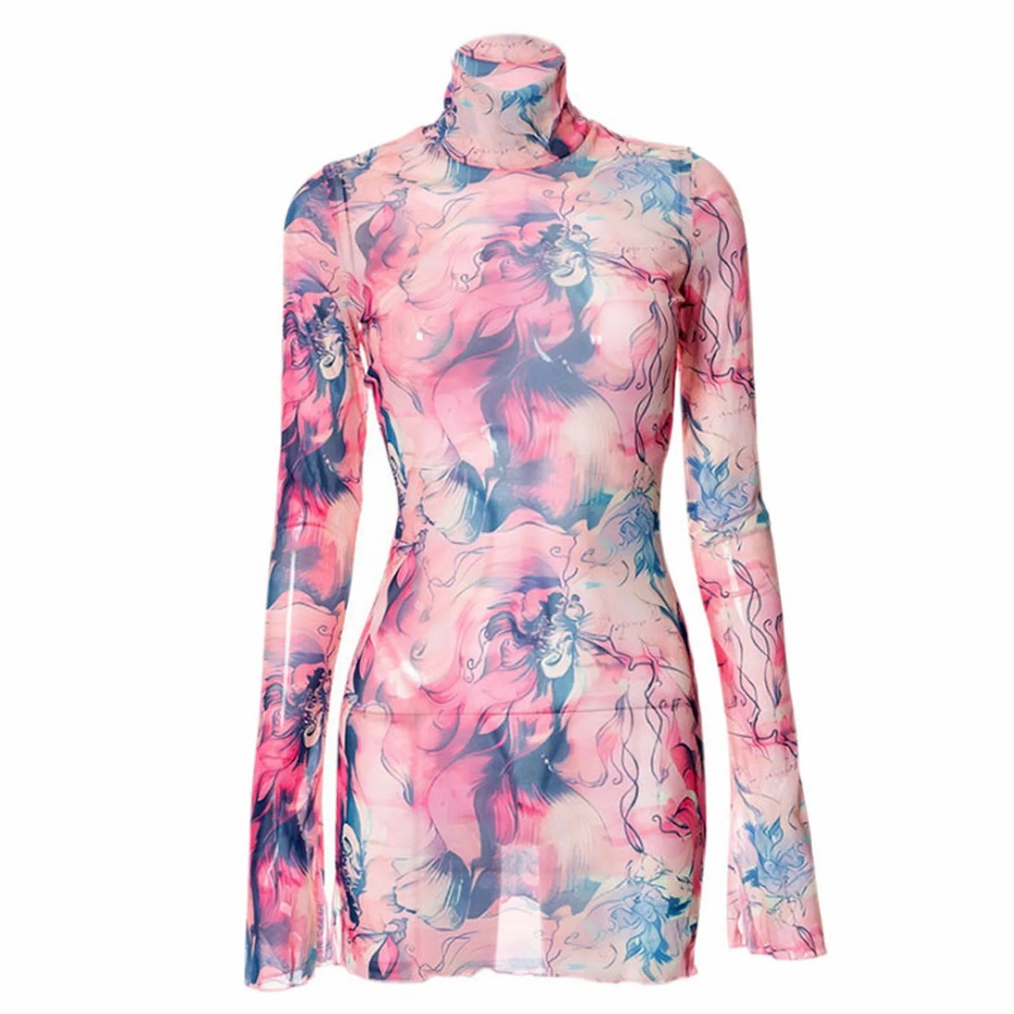 Women’s Y2K Mesh Vintage Dress