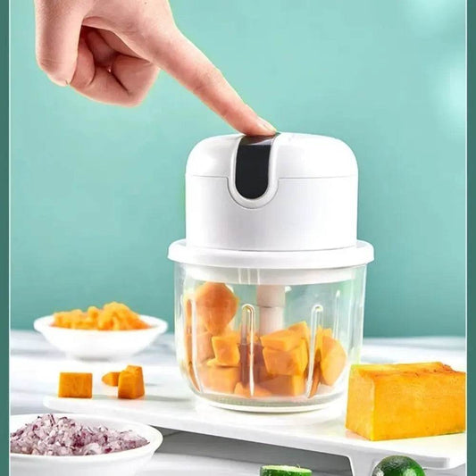 Electric Garlic Masher Portable Chopper Multi Function Meat Grinder Masher Machine Mini Garlic Vegetable Chopper Usb Charging - My Chroma Cart
