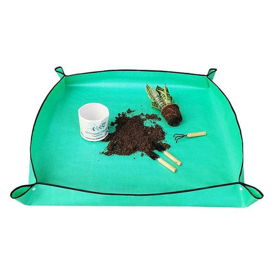 Waterproof Plant Pot Mat, Indoor Garden Mat With Work Gloves, Foldable Houseplant Succulent Pot Mat, Indoor Plant Mat, Portable - My Chroma Cart