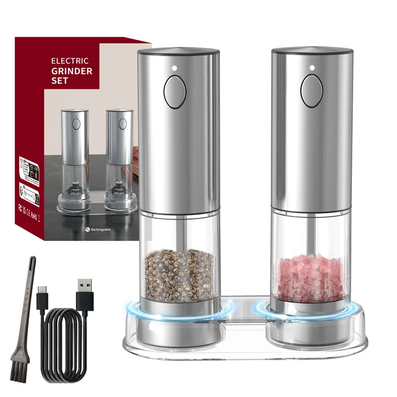 USB Rechargeable Electric Pepper Grinder