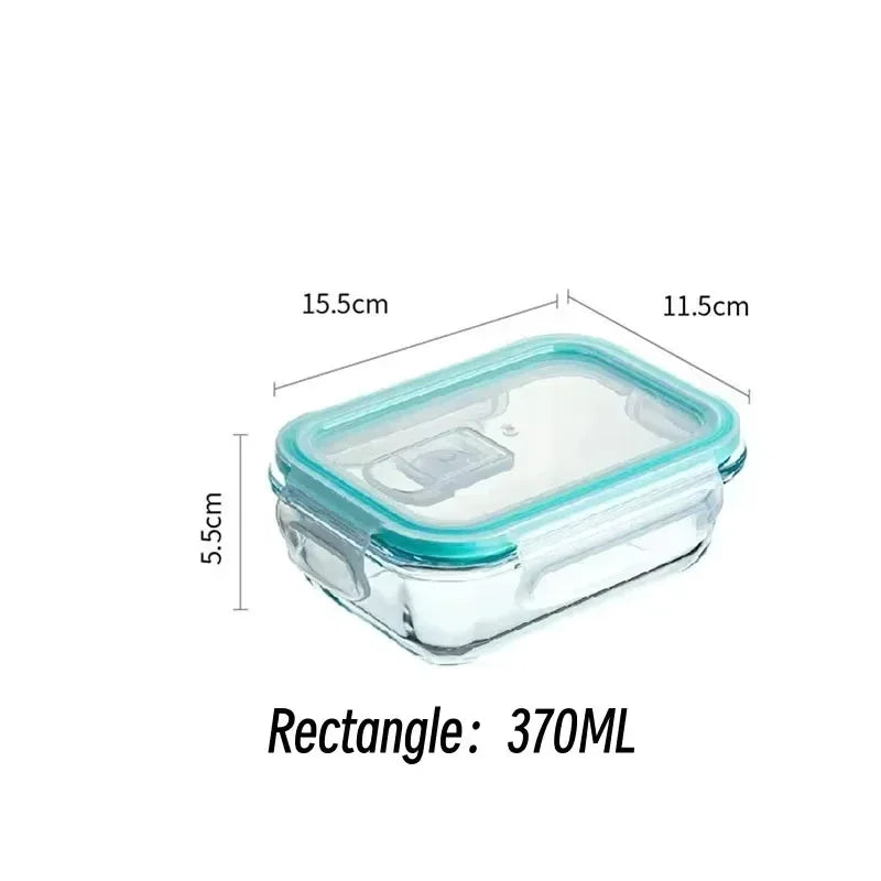 Glass Kitchen Storage Containers Bento Lunch Box