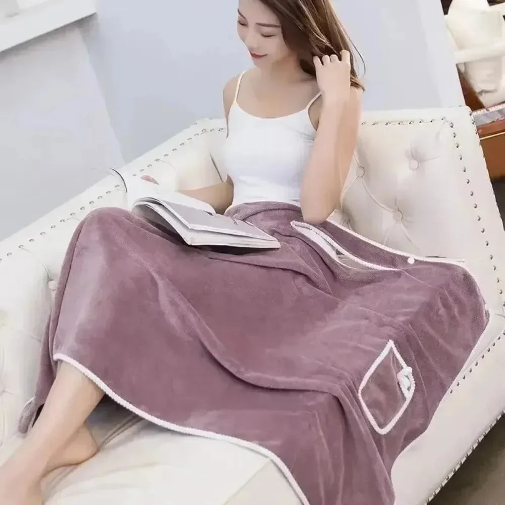 Wearable Bath Towel Dress
