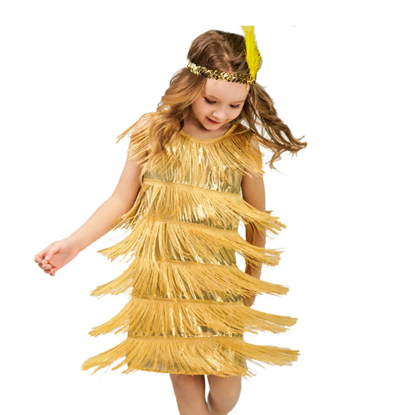 Girls Party Flapper Dance Dress