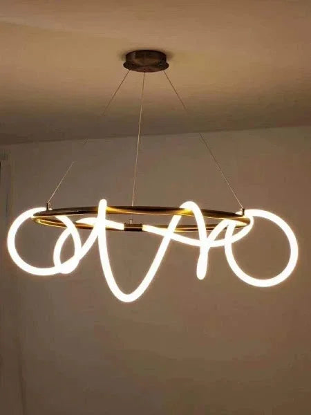 Nordic Gold LED Chandelier Dining Light