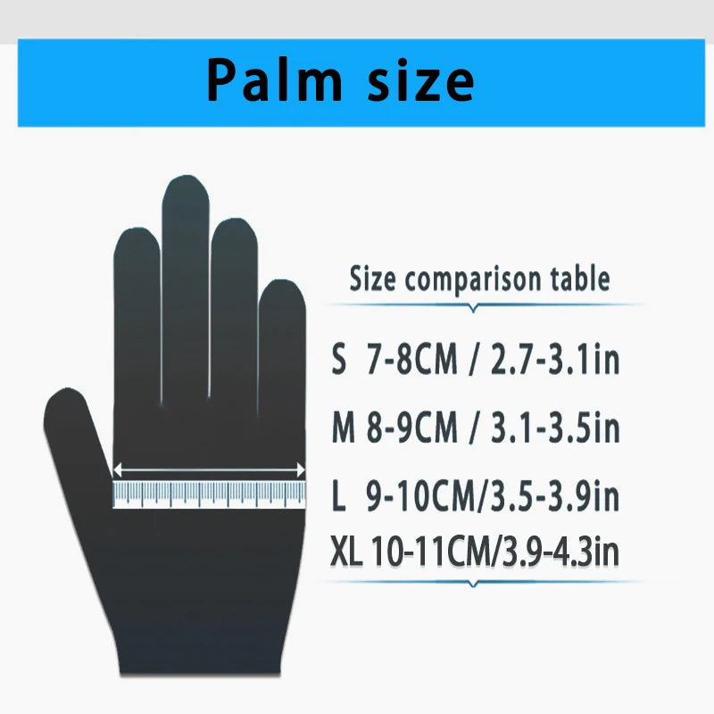 100pcs Disposable Black Nitrile Gloves