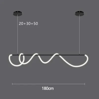 Nordic Gold LED Chandelier Dining Light