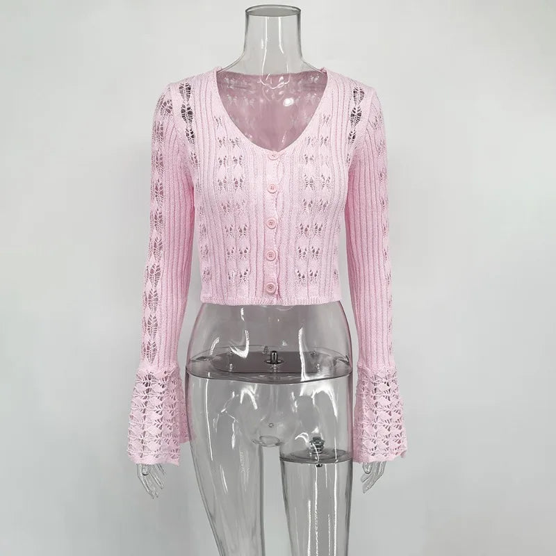 Tuularose Knitted V-Neck Top