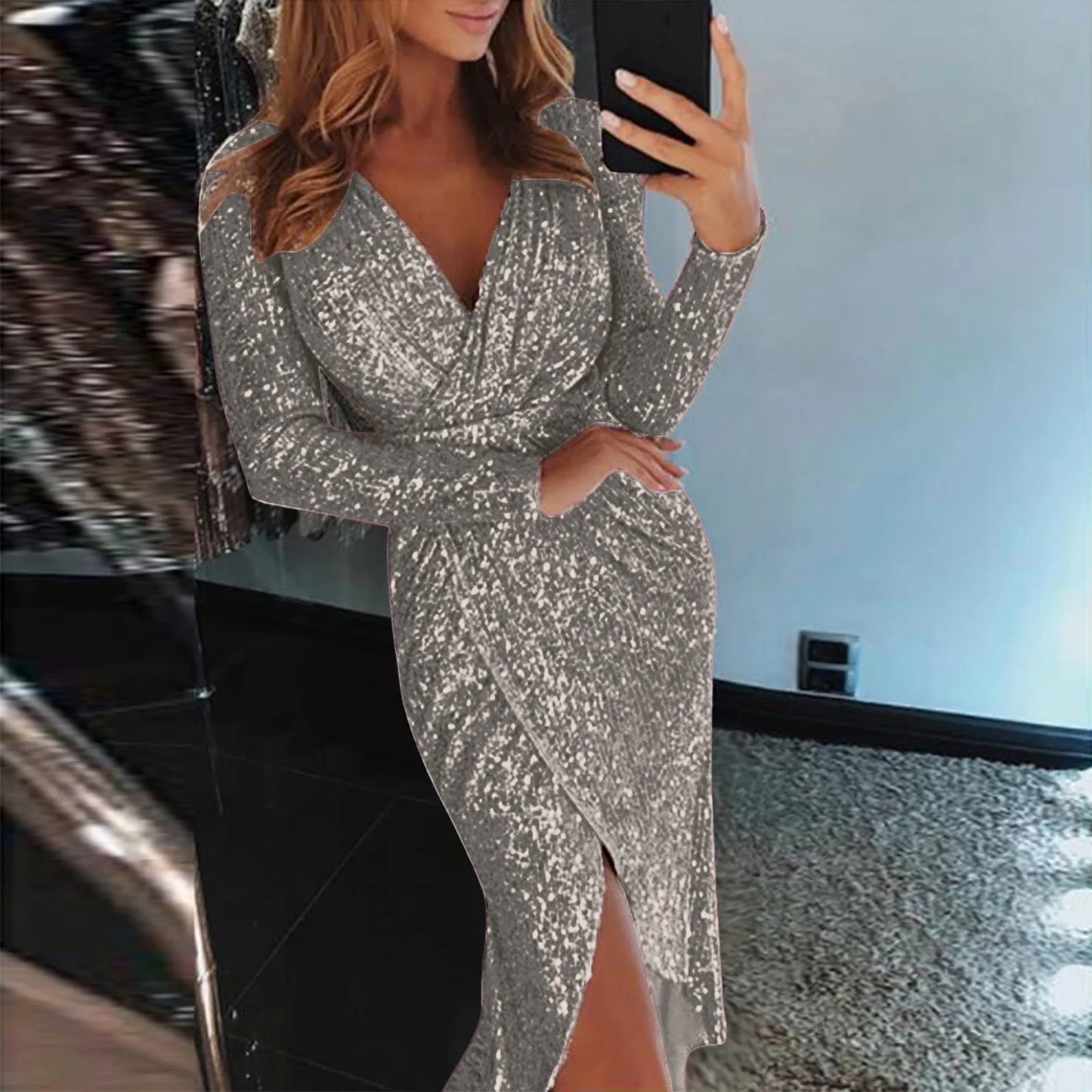 Sexy Deep V Party Club Dress