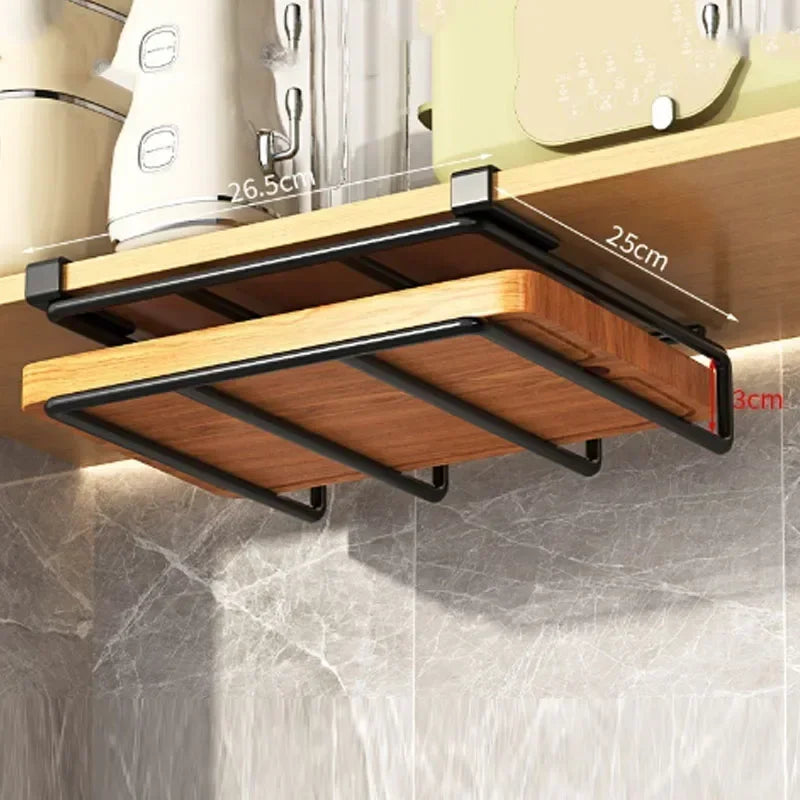 Kitchen Hanging Organizer Rack with Hooks