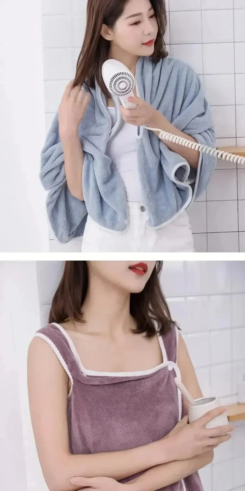 Wearable Bath Towel Dress