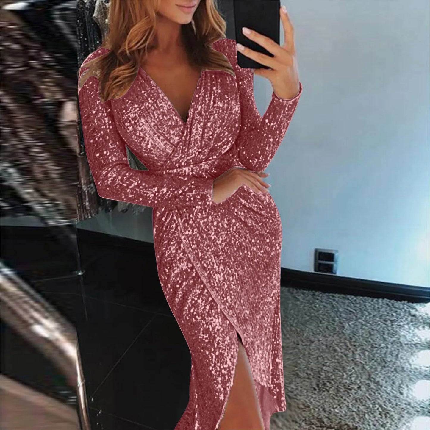 Sexy Deep V Party Club Dress