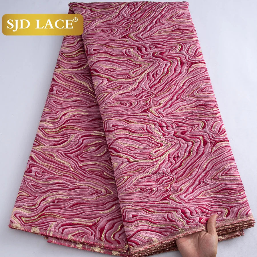 African Brocade Lace Fabric – 5 Yards