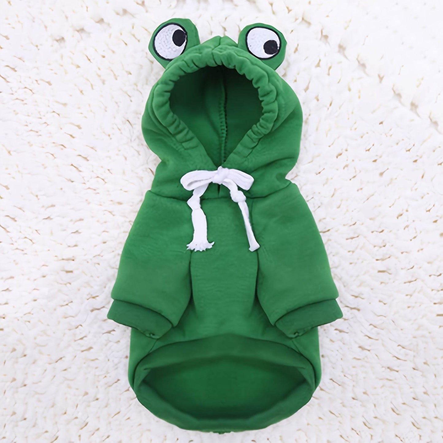 Green Fun Design Dog Hoodie - Cute Frog Pet Sweater For Small And Medium Dogs - Christmas Gift - My Chroma Cart