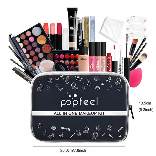 All in One Makeup Kit, Multipurpose Kit, Face Daily Makeup Kit, Cosmetic Starter Set, Makeup Gift Set for Women & Girls, Makeup Kit Set, Makeup Set, Makeup Bag, Eyeshadow Palette, Makeup Palette Set, Daily Makeup Kit, Makeup Bundle Box, Cosmetics Kit - My Chroma Cart