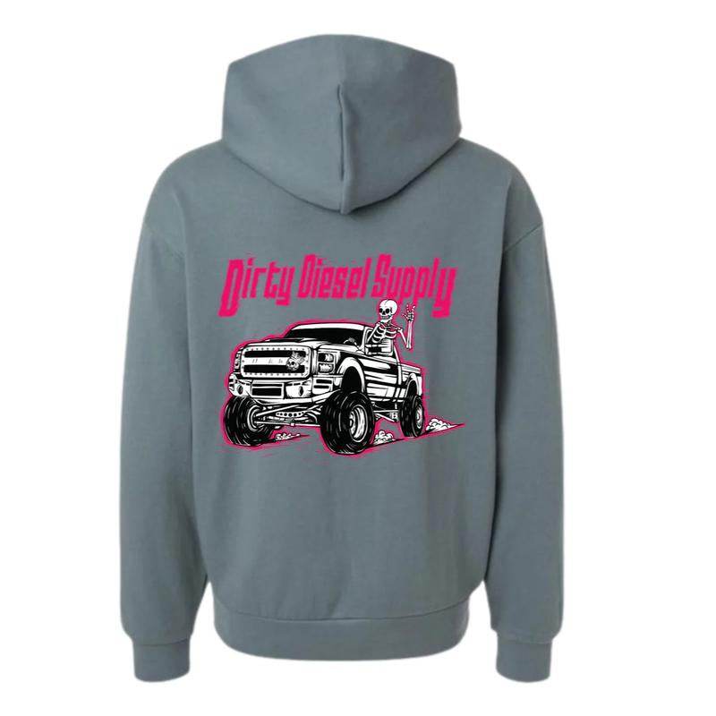 Dirty Diesel Supply 2011-2016 Ford F250 6.7 Red Powerstroke Hooded Sweatshirt - My Chroma Cart