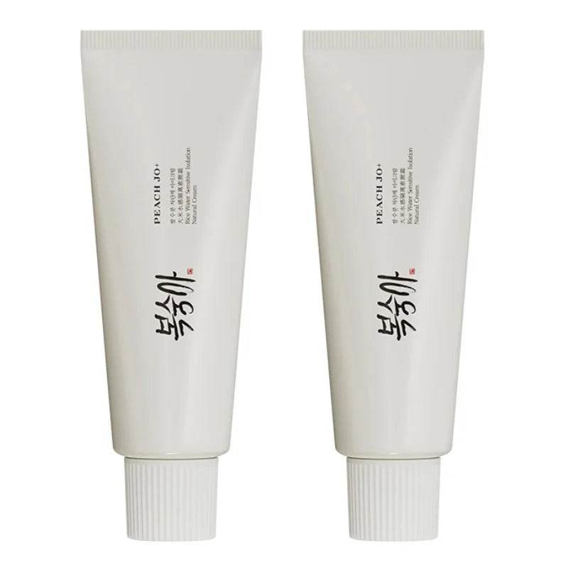 Korean Rice Isolation Cream 50Ml Natural Skin Color Concealer Brightens Covers Pores Texture Cream Student' Natural Beauty Cream - My Chroma Cart