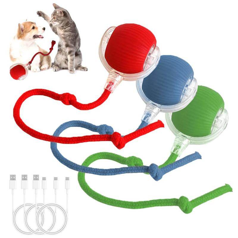 Interactive Cat Toy Ball: Automatically Rolling Electric Ball, Suitable for Indoor Cats/Dogs, Brings the Fun of Chasing Tails. Motion Sensing, Keeps Pets Busy and Enjoys Rich Sports Stimulation. Great Pet Gifts/Supplies. - My Chroma Cart