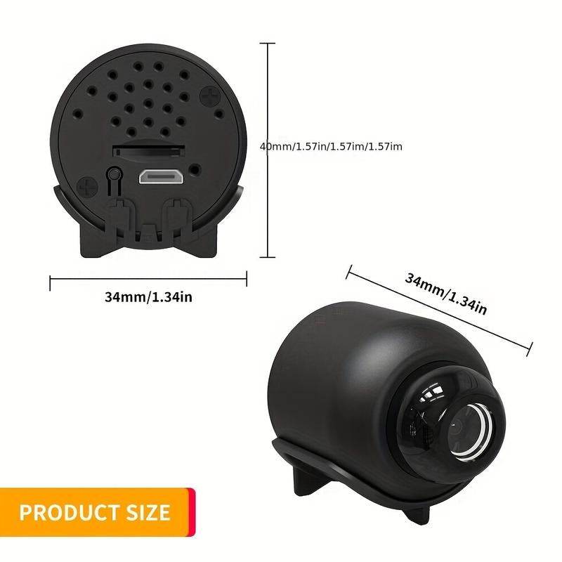 1Pc, Wireless Security Camera, 2.4Ghz Small Wifi Pet/Office/Home/Factory Security Camera, Remote Home Watching, Home Anytime, Anywhere, Wide Angle Range Electric Home Security IP Camera (Product without Memory Card) - My Chroma Cart
