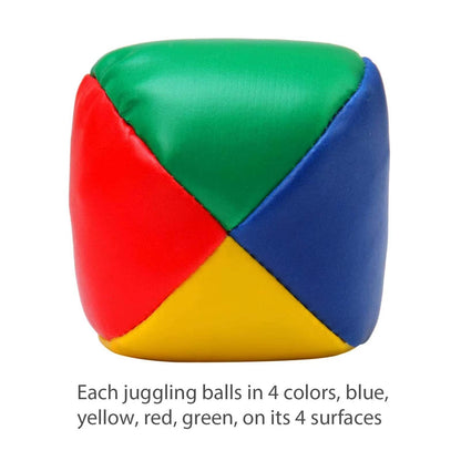 6PCS Smooth Durable Juggle Ball Juggling Balls Set for Beginners Learn to Juggle Beginner Kit Circus Children Kids Outdoor Toy - My Chroma Cart