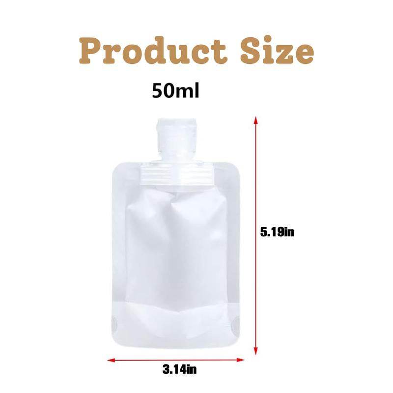 12 Counts Reusable Plastic Pouches, Squeeze Bulk Pouches, Clear Juice Drink Bags for Adults Travel Beverage - My Chroma Cart