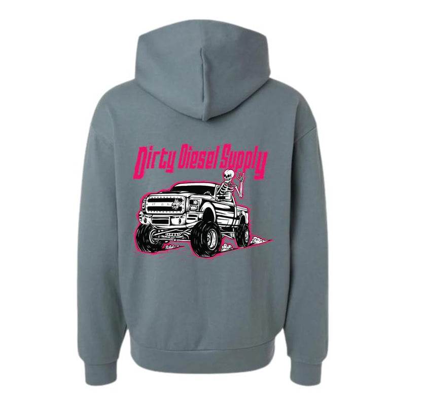 Dirty Diesel Supply 2011-2016 Ford F250 6.7 Red Powerstroke Hooded Sweatshirt - My Chroma Cart