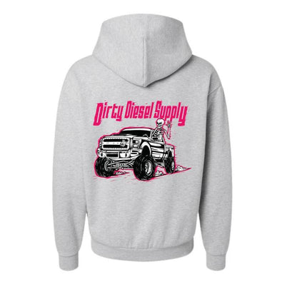 Dirty Diesel Supply 2011-2016 Ford F250 6.7 Red Powerstroke Hooded Sweatshirt - My Chroma Cart