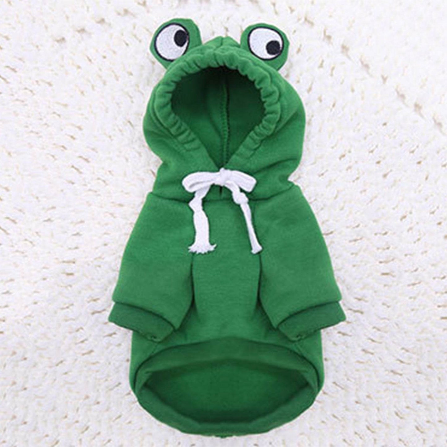Green Fun Design Dog Hoodie - Cute Frog Pet Sweater For Small And Medium Dogs - Christmas Gift - My Chroma Cart