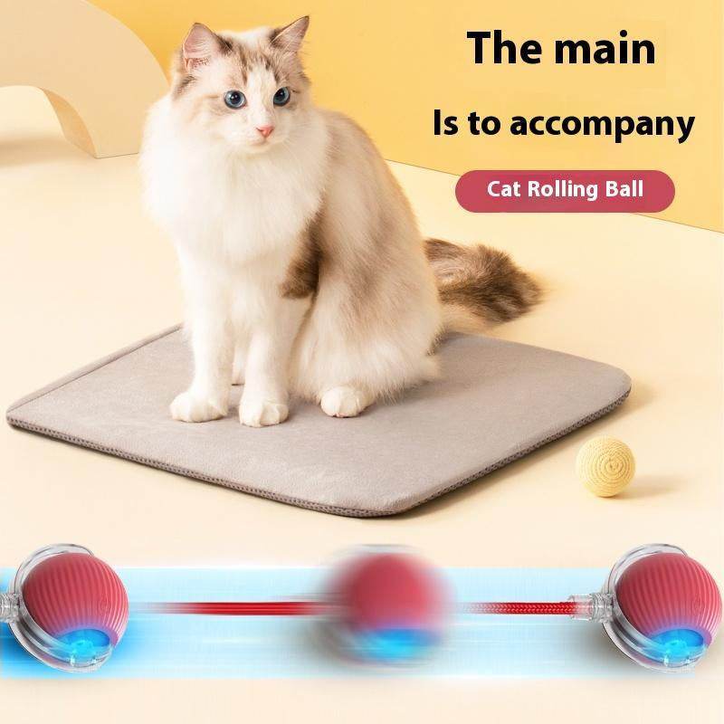Interactive Cat Toy Ball: Automatically Rolling Electric Ball, Suitable for Indoor Cats/Dogs, Brings the Fun of Chasing Tails. Motion Sensing, Keeps Pets Busy and Enjoys Rich Sports Stimulation. Great Pet Gifts/Supplies. - My Chroma Cart