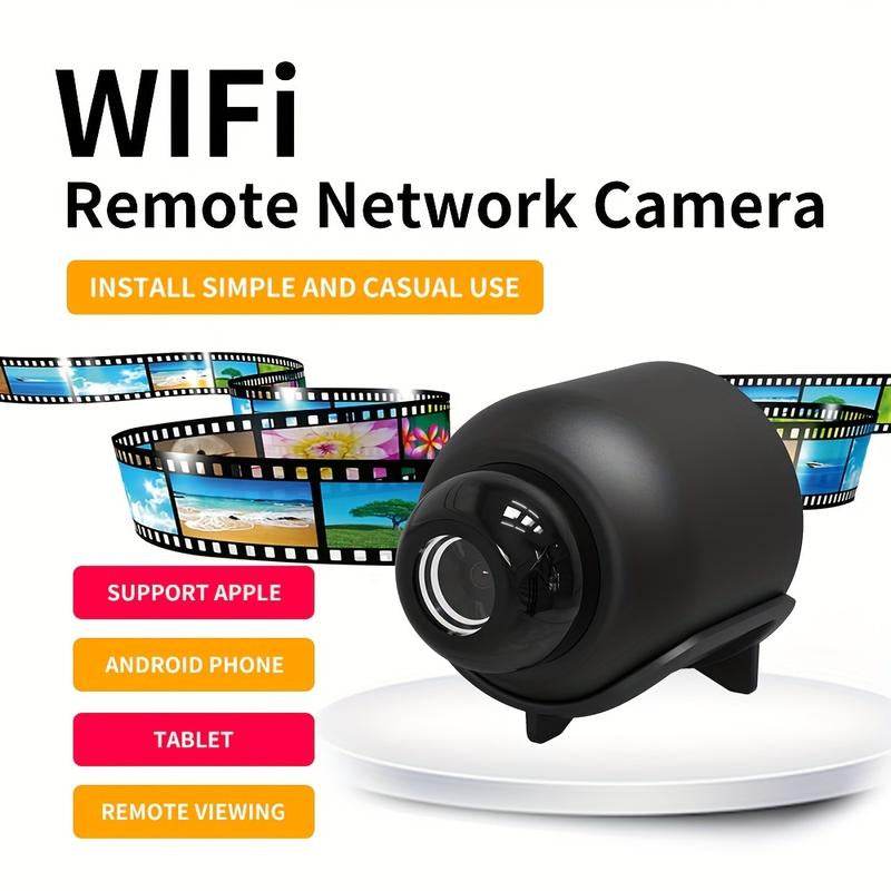 1Pc, Wireless Security Camera, 2.4Ghz Small Wifi Pet/Office/Home/Factory Security Camera, Remote Home Watching, Home Anytime, Anywhere, Wide Angle Range Electric Home Security IP Camera (Product without Memory Card) - My Chroma Cart