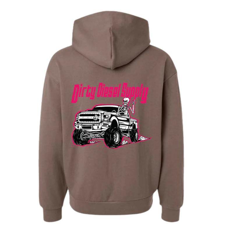 Dirty Diesel Supply 2011-2016 Ford F250 6.7 Red Powerstroke Hooded Sweatshirt - My Chroma Cart