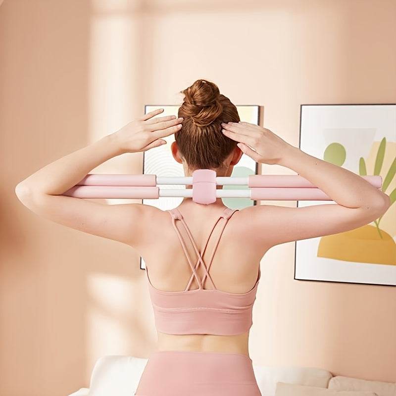 [Yoga Body Stick] Yoga Body Stick for Posture Correction, Shoulder and Neck Relief, and Open Back Training - Improve Flexibility and Balance with this Versatile Fitness Tool - My Chroma Cart