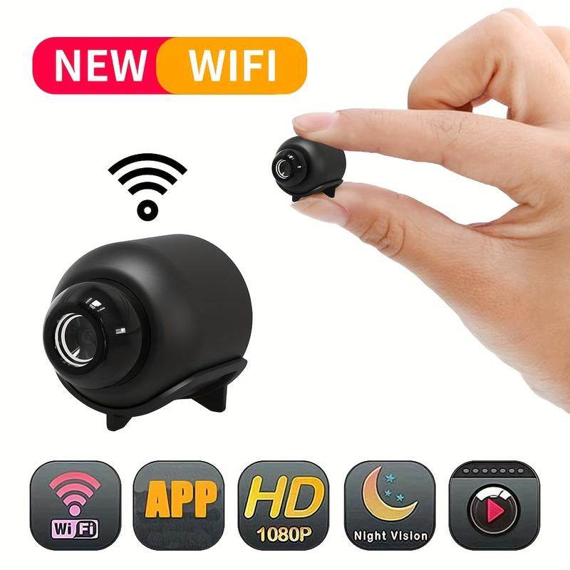 1Pc, Wireless Security Camera, 2.4Ghz Small Wifi Pet/Office/Home/Factory Security Camera, Remote Home Watching, Home Anytime, Anywhere, Wide Angle Range Electric Home Security IP Camera (Product without Memory Card) - My Chroma Cart